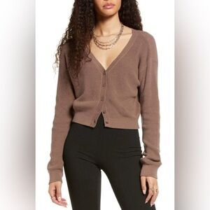 Bp by Nordstrom Ribbed Cotton Blend Cardigan